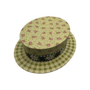Mary Engelbreit Storage Hat Shaped Box 7x6” Floral Gift Decorative Collectible